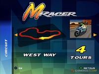 une photo d'Ã©cran de Moto Racer sur Sony Playstation